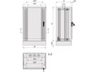 SCHROFF Outdoor Comline FTTX kast met enkele toegang, 600H 800W 600D