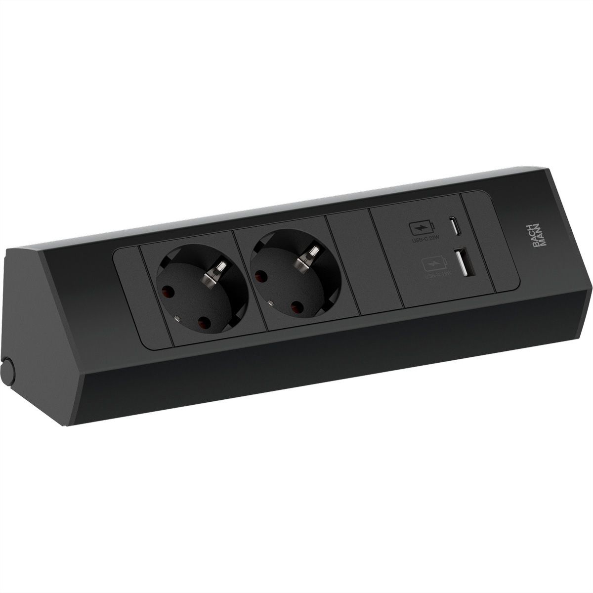 BACHMANN CASIA 2 2xCEE7/3 1xUSB A/C 22W 2,0m AEH SW