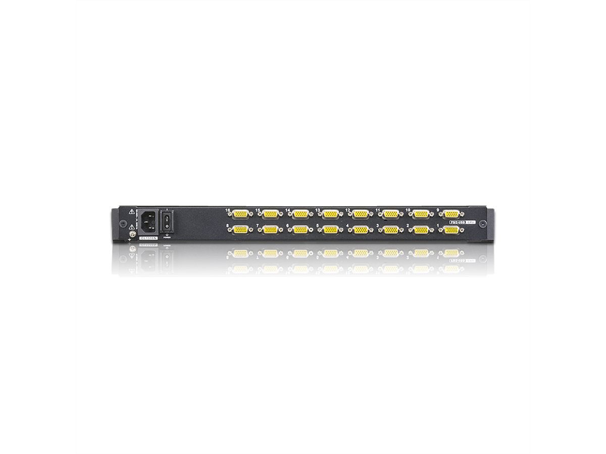 ATEN CL1316N KVM-Switch, 48cm TFT, VGA, PS/2-USB, 16-Poorts, DE-Layout