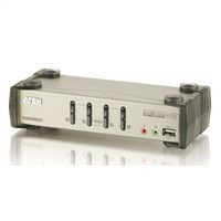 ATEN CS1734B KVM Switch VGA, PS/2-USB, Audio, USB Hub, 4-Poorts