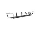 VALUE 19" Cable Management 1U, with 6 Metal Rings (G-Type), black