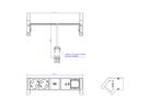 BACHMANN DESK2 2xbeschermend contact USB C, USB Lader 30W 1xABD 0,2m GST18 wit
