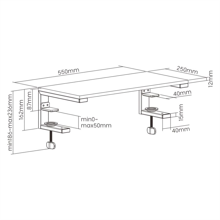 ROLINE Large Size Versatile Desktop Riser