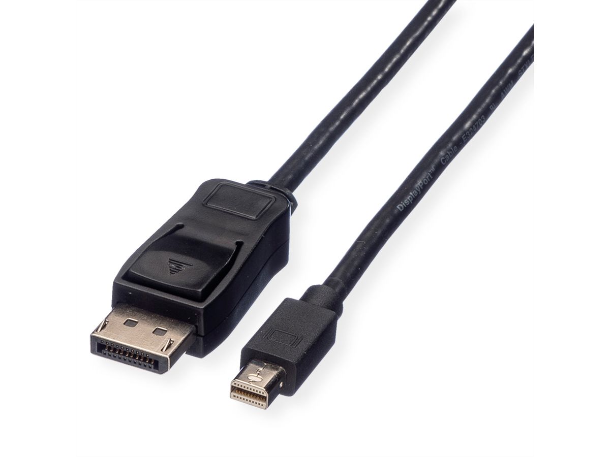 VALUE DisplayPort kabel, DP M - Mini DP M, zwart, 3 m