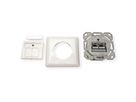 VALUE Cat.6A (Class EA) Flush Mount Wall Jack, STP, horizontal, white