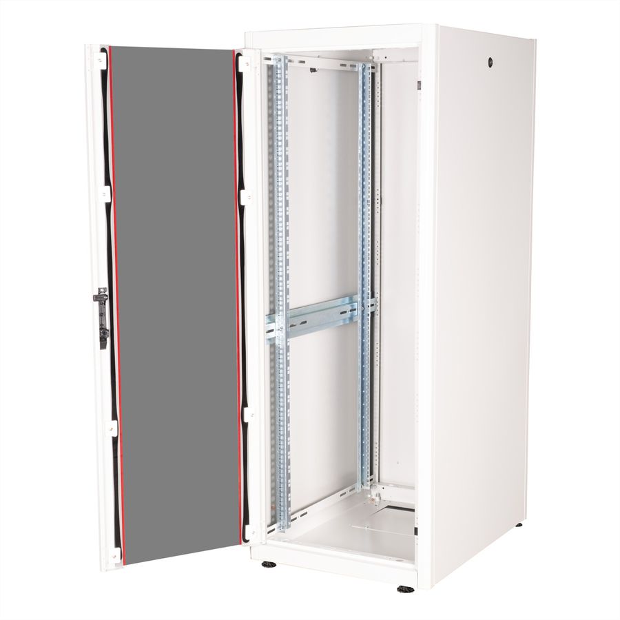 ROLINE 19-inch network cabinet Basic 32 U, 600x800 WxD glass door grey