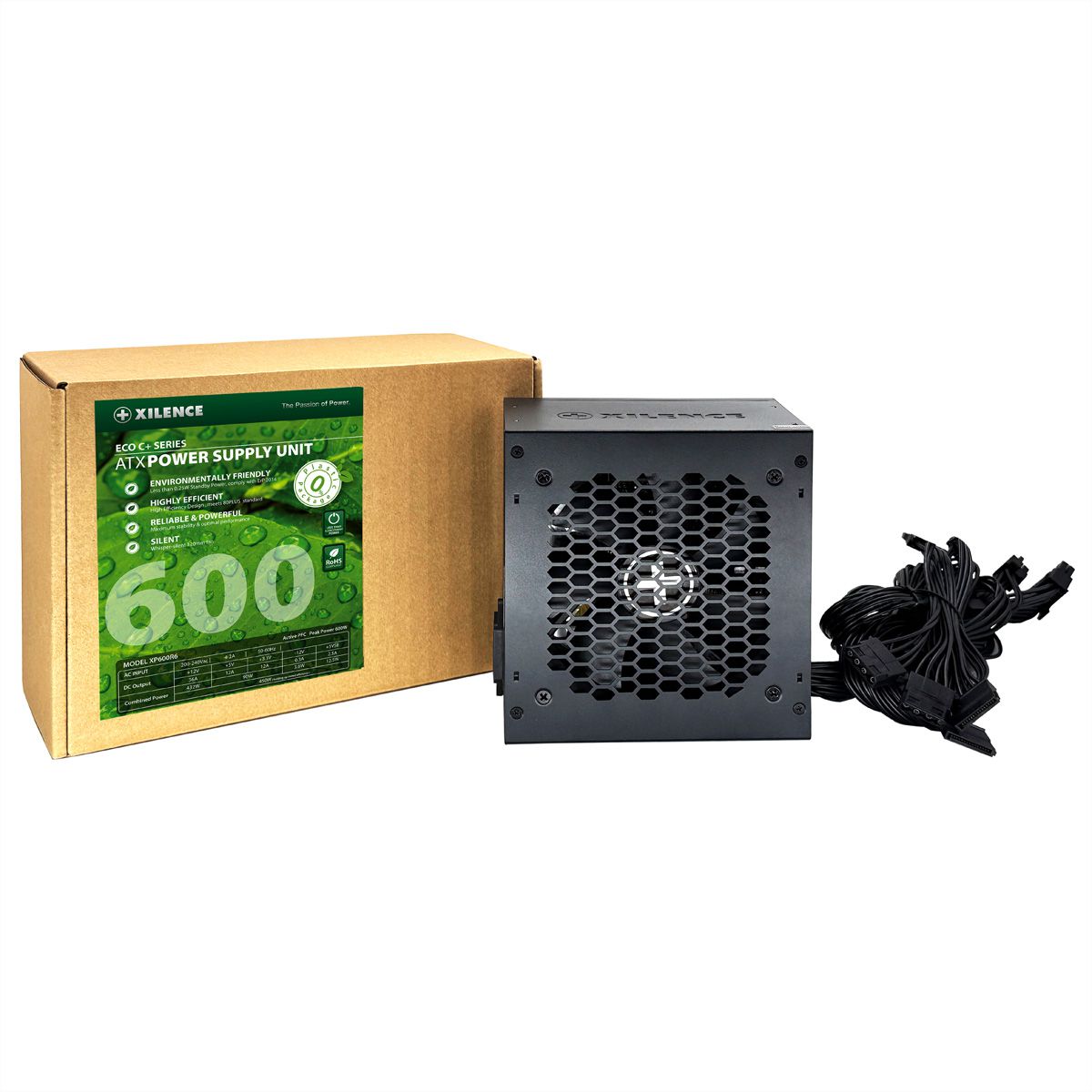 Xilence XP600R6 PC voeding, 600W Peak Power, ATX