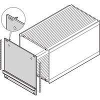 SCHROFF HF-frame type insteekmodule voorpaneel, ombouw afscherming met stalen pakking, 3 HE, 21 HE