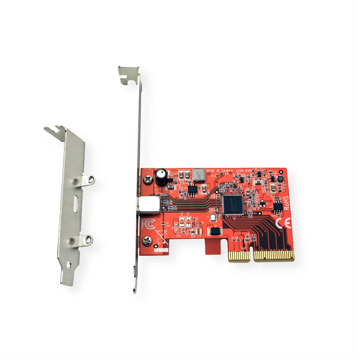 ROLINE PCI Express Kaart, USB 3.2 Gen 2x2, 1 Poort Type C