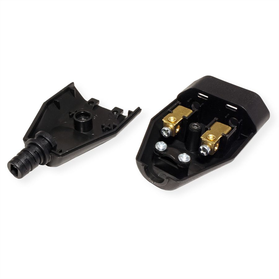 BACHMANN Euro flat coupling 2.5A/250VAC, Mounting, black