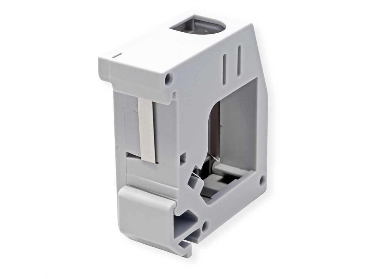 ROLINE Keystone Holder, empty, DIN-Rail, 180°
