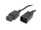 BACHMANN netsnoer IEC320/C19-C20 16A/250V IEC-connector, zwart, 1 m