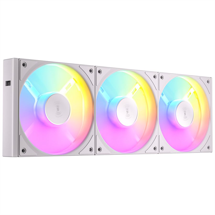 ANTEC C120R ARGB White PC Case Fan, 3-Pack, white