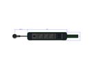 BACHMANN PRIMO 2 3xCEE7/3 1xUSB A/C 22W with loop 2m CEE7/7 RAL6028