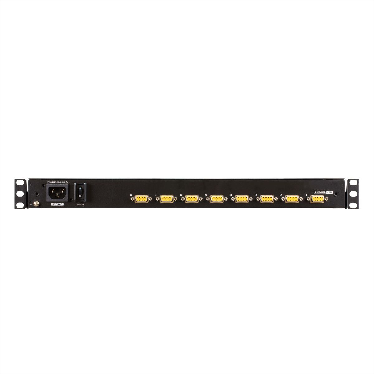 ATEN CL3116NX KVM-switch, 18,5 inch TFT, VGA, PS/2-USB, 16-poorts, FR-Layout