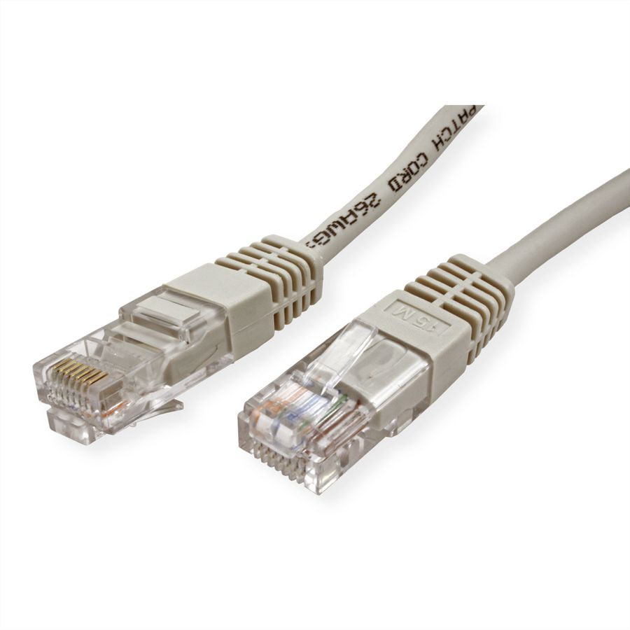 STANDARD UTP-Patchkabel Cat.5e (Klasse D), beige, 10 m