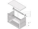 SCHROFF PropacPRO horizontale rail midden type ST-C, 84 HP
