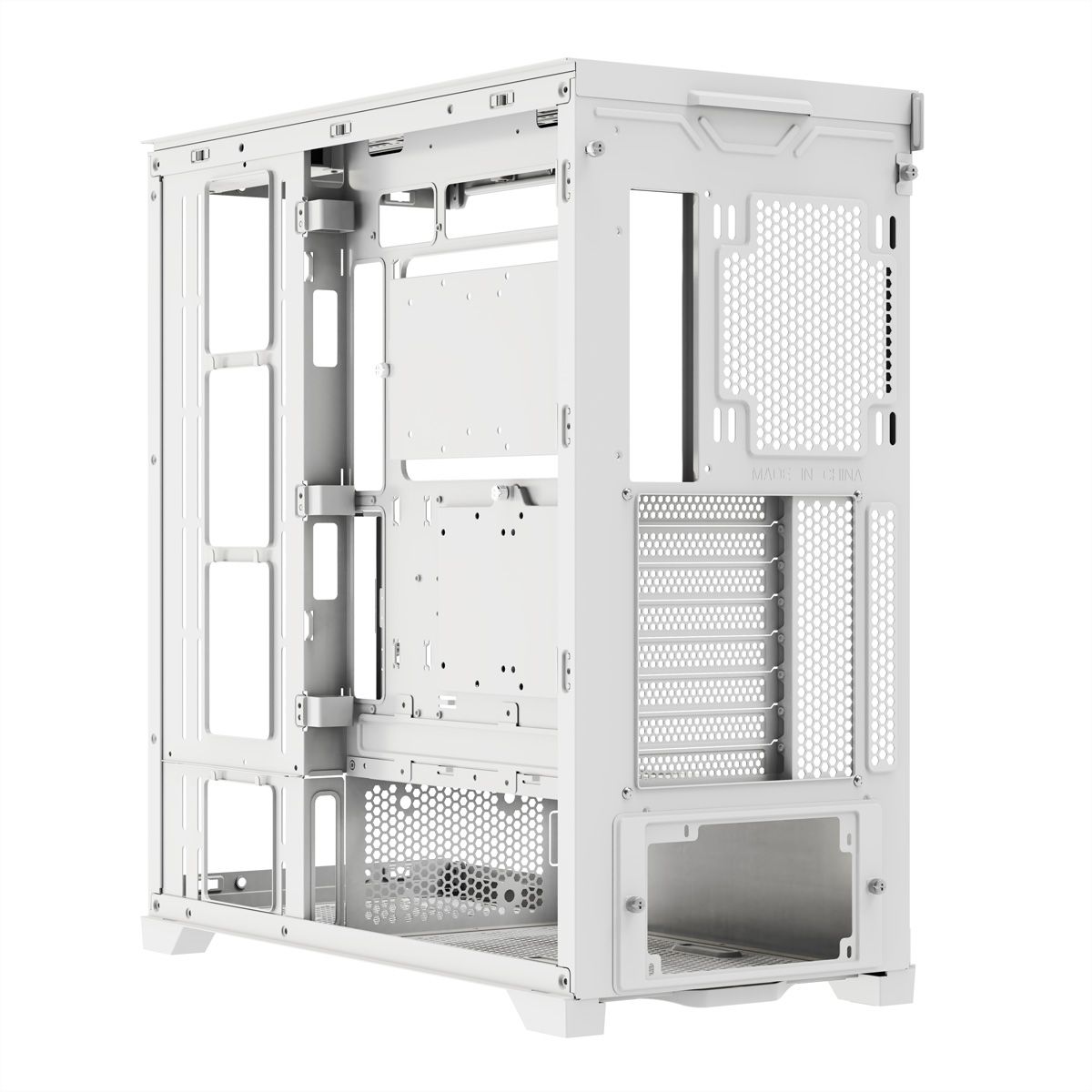 XILENCE Xilent Gleam X818.W.ARGB Gaming ATX PC-behuizing wit, RGB ATX Midi Tower