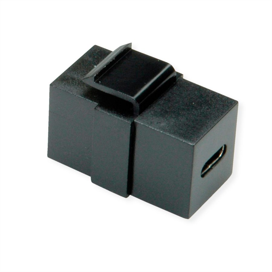 VALUE USB Type C Keystone module, zwart