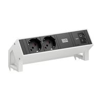 BACHMANN DESK2 2xP40 1xUSB C/C 65W, L=0.2m RAL9010