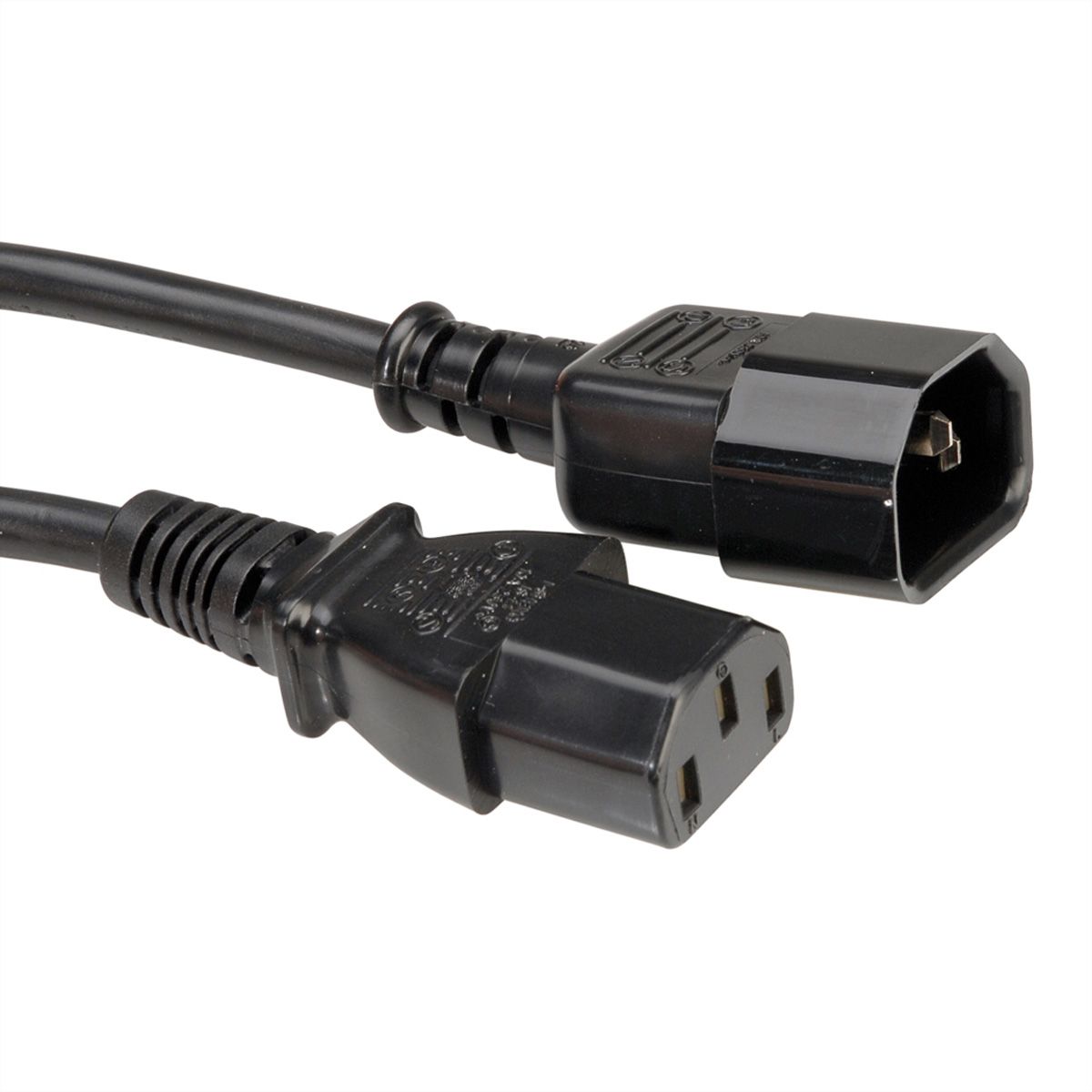 ROLINE Monitor Power Cable, IEC 320 C14 - C13, black, 1.8 m
