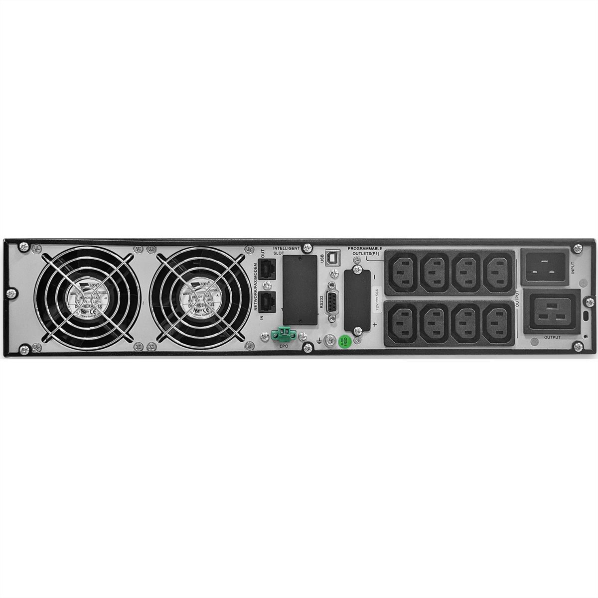 ROLINE ProSecure III 3000 RM2HE - Online UPS, 19" rack-versie, zwart, zwart