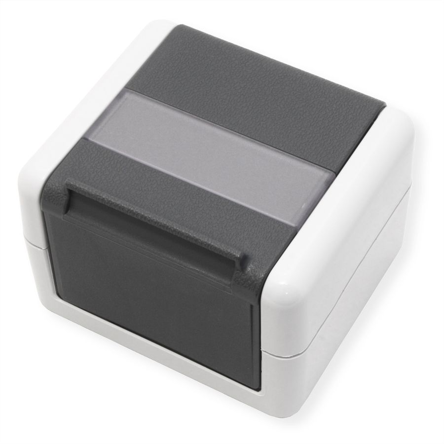 TELEGÄRTNER opbouwbehuizing IP44,75x86x58, grijs, met montage-inzetstuk voor 2xAMJ-module