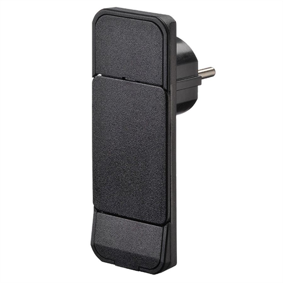BACHMANN SMART PLUG earthing contact mounting plug, black