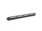 VALUE Cat.6a 19" Patchpanel, 24 Ports, UTP, zwart