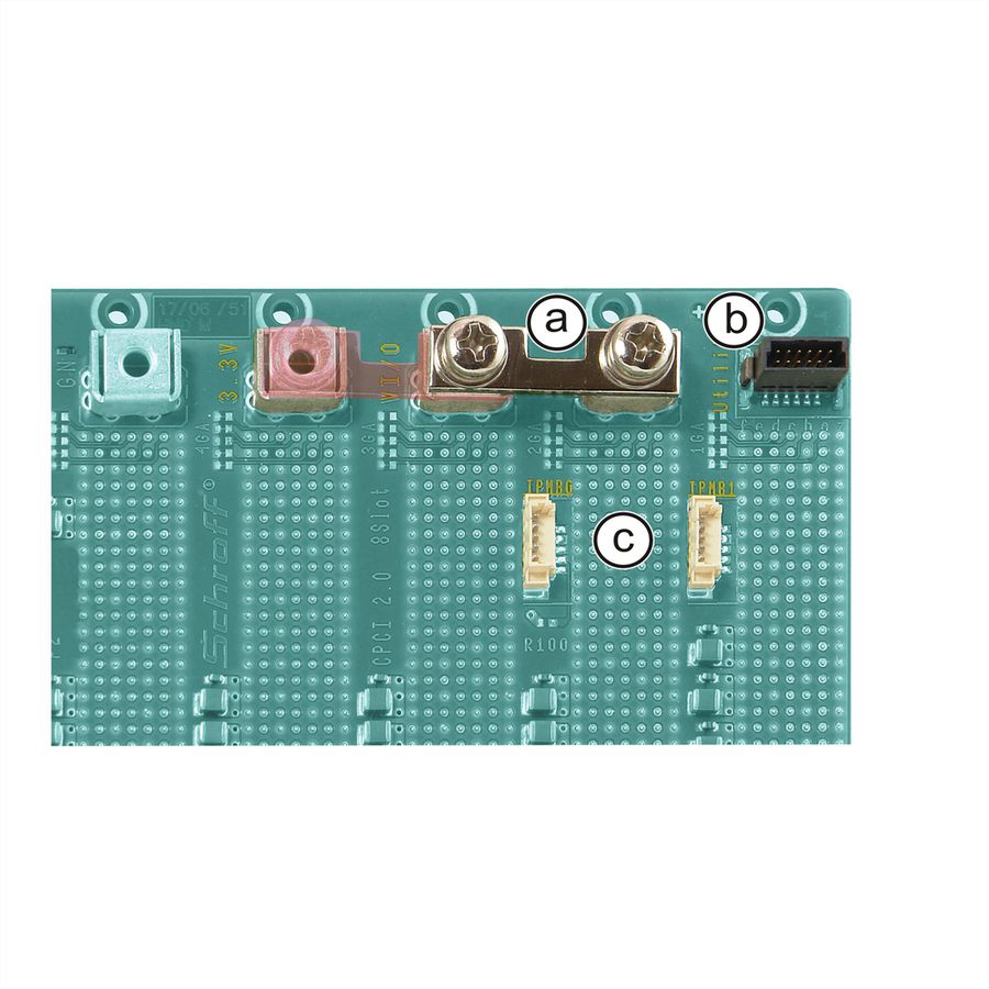 SCHROFF CPCI Backplane, System Slot Left, 3 U, 5 Slot, 32-Bit, 3.3 V VI/O