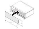 SCHROFF Front Panel, Full Width, Slotted, Unshielded for RatiopacPRO 6 U, AIR 7 U, 84 HP, 2.5 mm, Al, Front Anodized, Rear Conductive