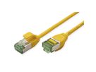 ROLINE RM U/FTP DataCenter Patch Cord Cat.6A (Class EA), slim, yellow, 0.15 m