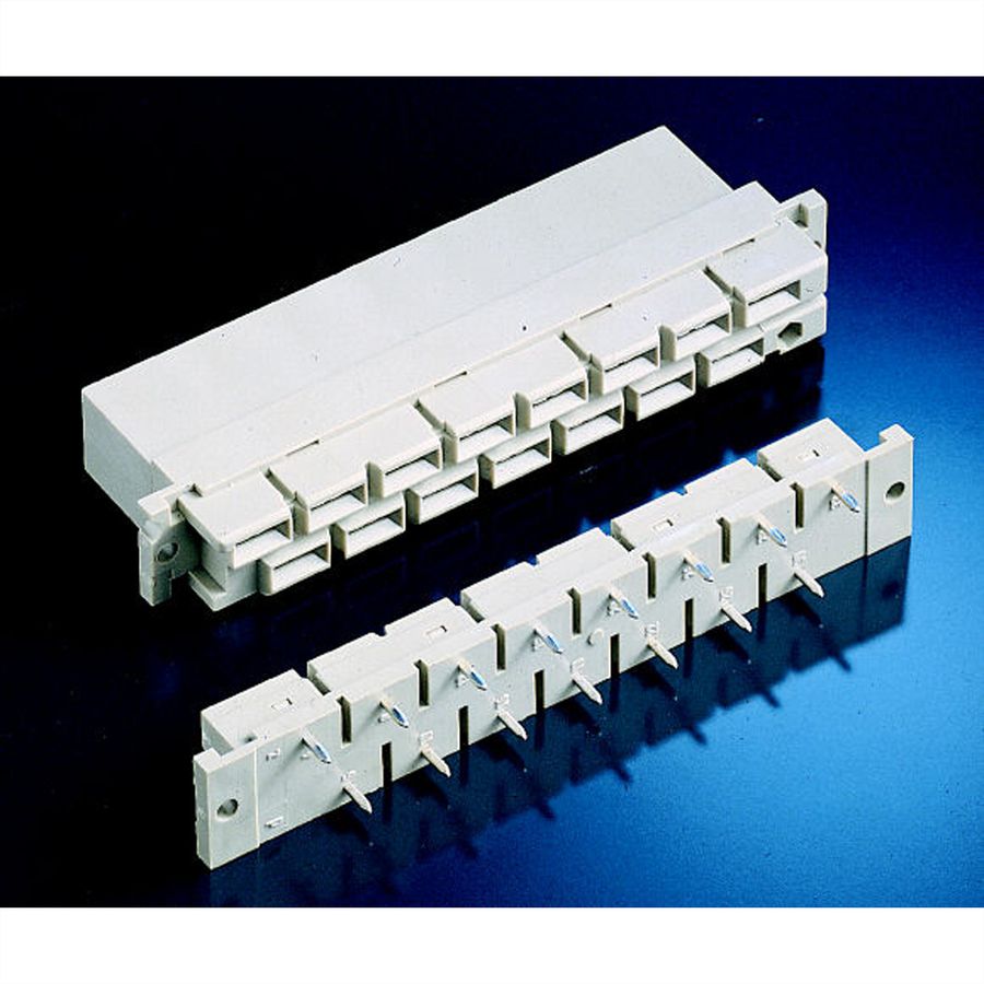 SCHROFF Stekker Type H, EN 60603, DIN 41612, vrouwelijk, 15 contacten, FASTON 6,3 mm