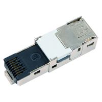 TELEGÄRTNER STX RJ45-stekkerinzetstuk, veldmontage, AWG22-26 Cat.6 Klasse EA (ISO)