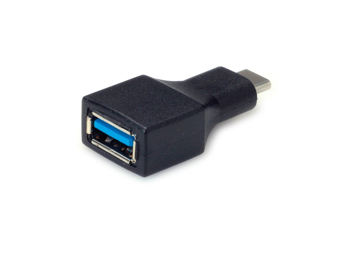 VALUE USB 3.2 Gen 1-adapter, USB Type C - A, M/F, OTG, zwart