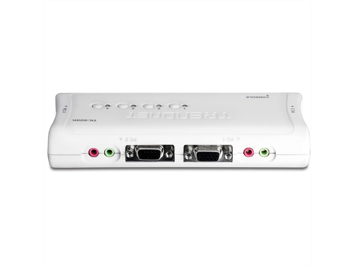 TRENDnet TK-409K KVM-switch 4-poorts USB-kit met audio