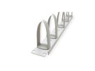 VALUE 19" Cable Management plate with Horizontal/Vertical cable rings for Cabinets, grey