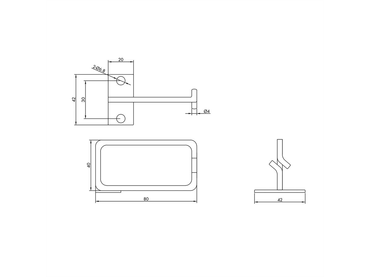 19" Cable Manager, 40x80mm, metal, Mounting central, cable entry central