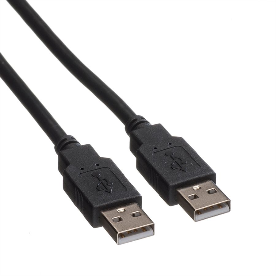 ROLINE USB 2.0 Kabel, type A-A, zwart, 3 m