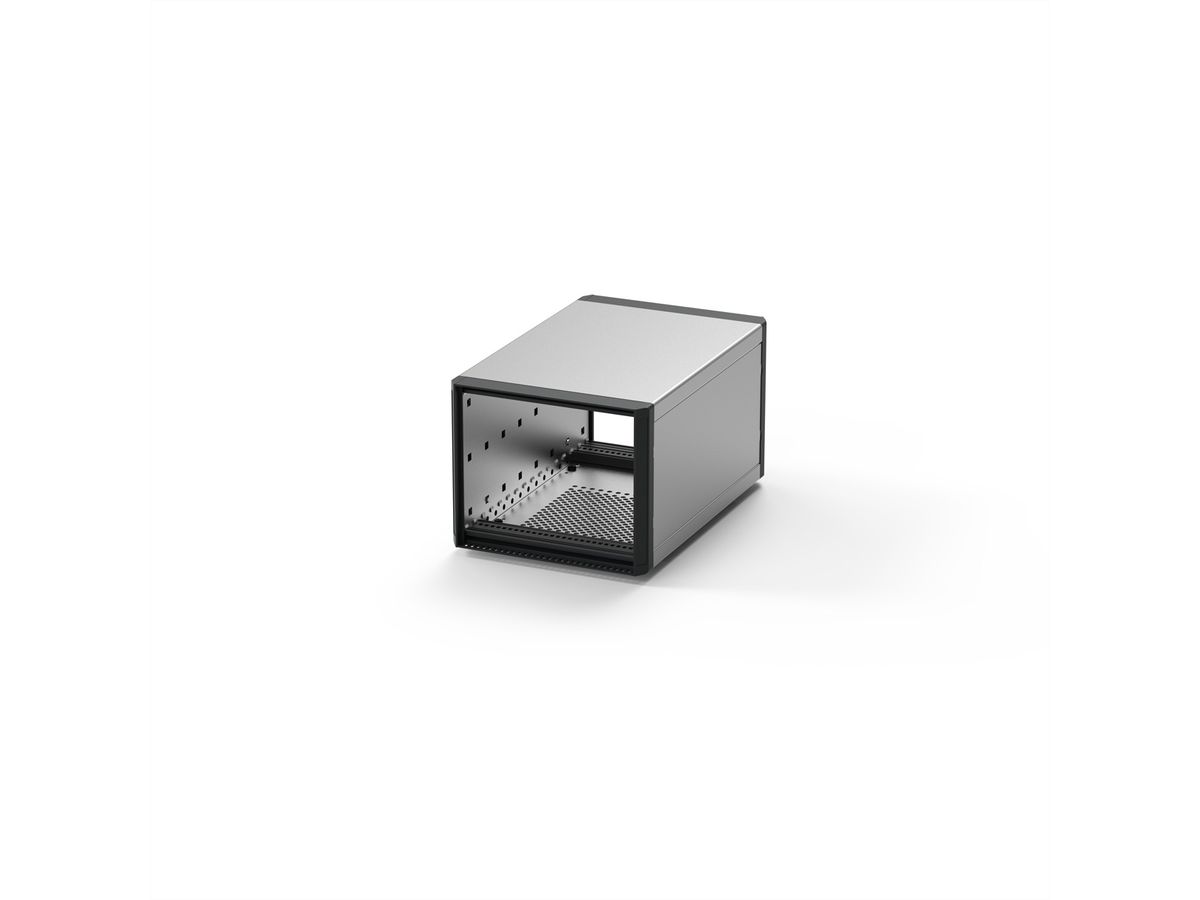 SCHROFF RatiopacPRO, Desktopbehuizing, achteraf aan te brengen afscherming, frontafwerking, 3 HE, 28 HE, 255 mm