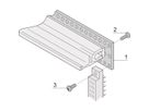 SCHROFF EuropacPRO geperforeerde rail voor verbindingsstukken, volgens EN 60603-2 en DIN 41612, 42 PK