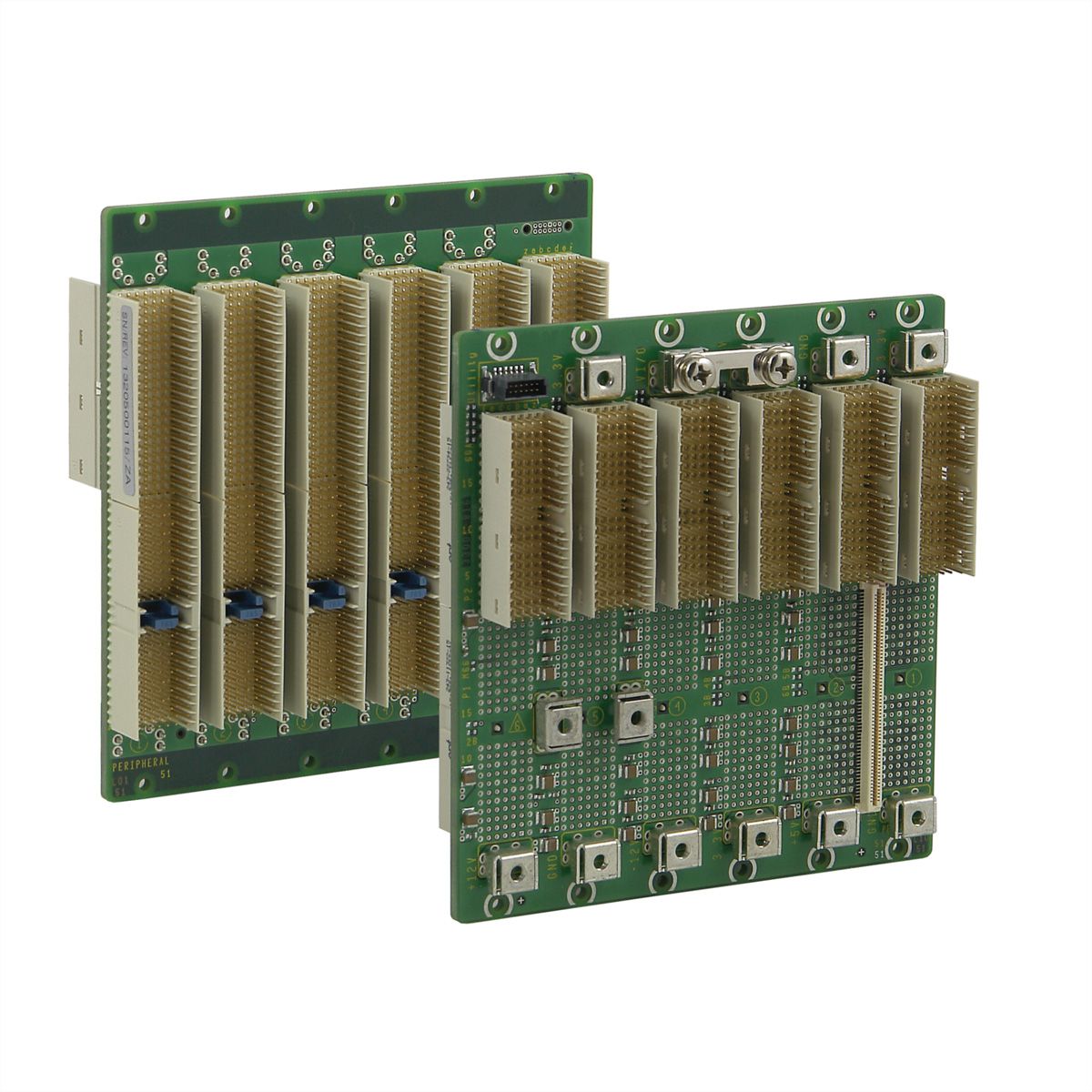 SCHROFF CPCI Backplane, System Slot Right, 3 U, 4 Slot, 32-Bit, 3.3 V VI/O