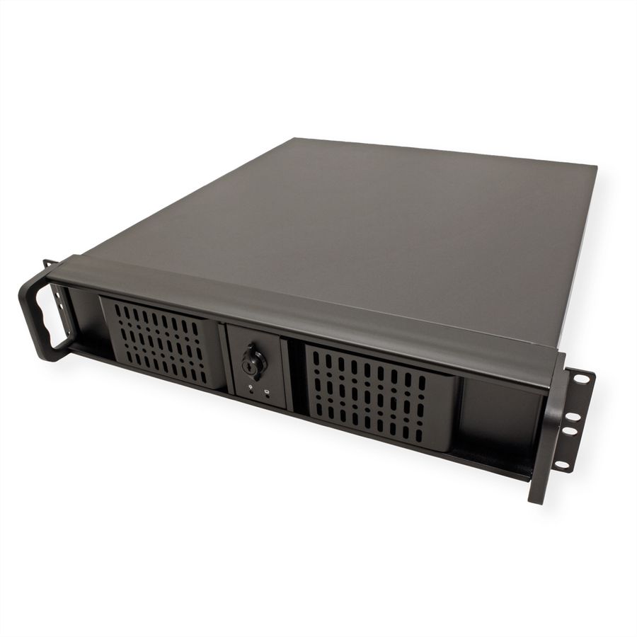19" serverbehuizing, 2U, kort, IPC 2U 2098-SK, zwart