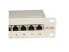 ROLINE 10"-Patchpanel 12 Poorts, Cat.6A (Class EA), afgeschermd