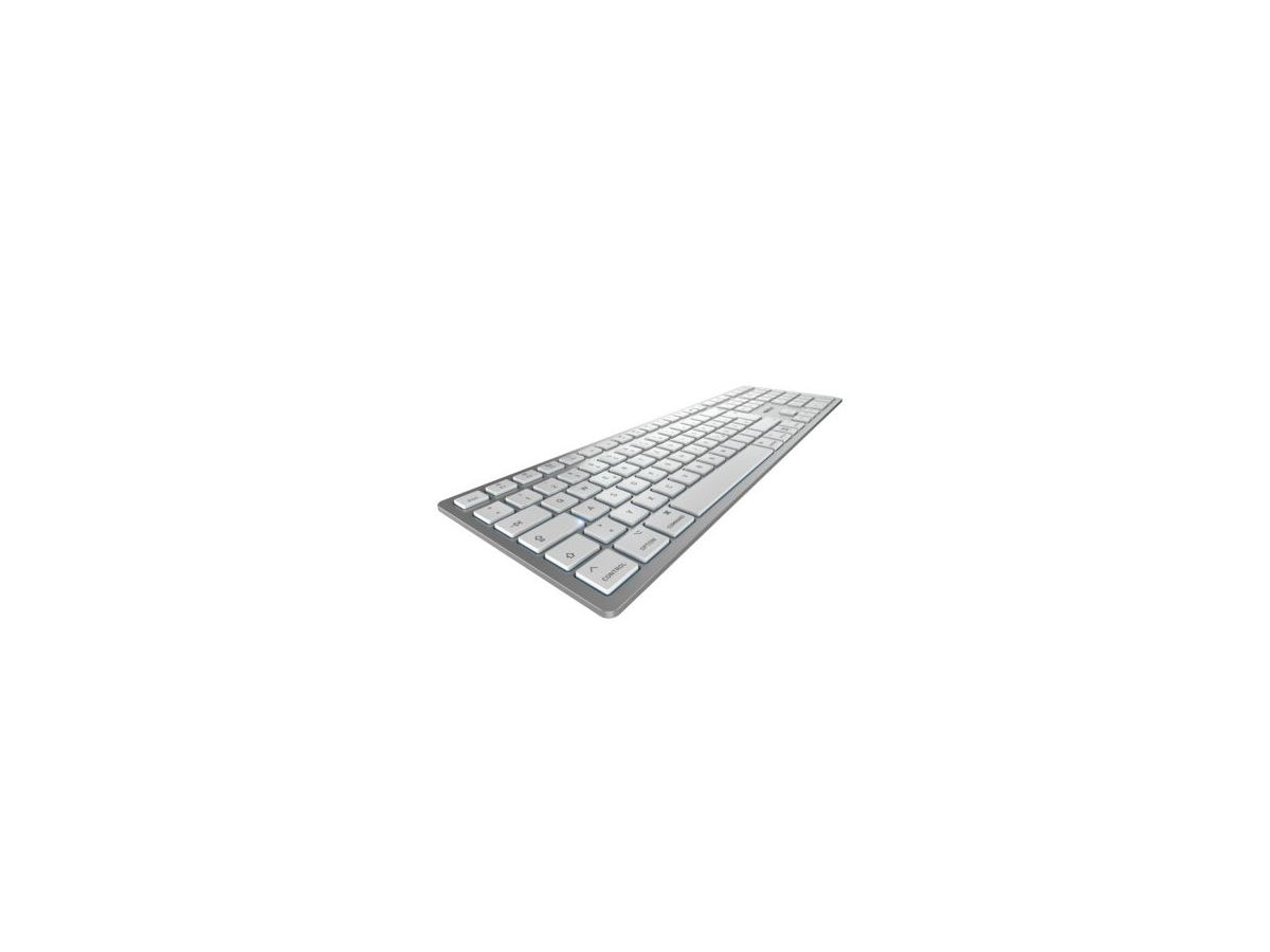 CHERRY KW 9100 SLIM FOR MAC keyboard Universal USB + Bluetooth QWERTY English Silver