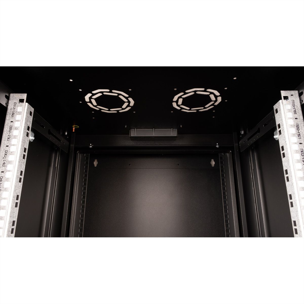 ROLINE 19-inch wall-mounted housing Pro 16 U, 600x600 WxD two-piece swivelling black
