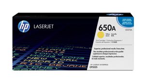 HP 650A originele gele LaserJet tonercartridge