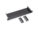 VALUE 19" Shelf, 1U, with 2 adjustable dividers, black