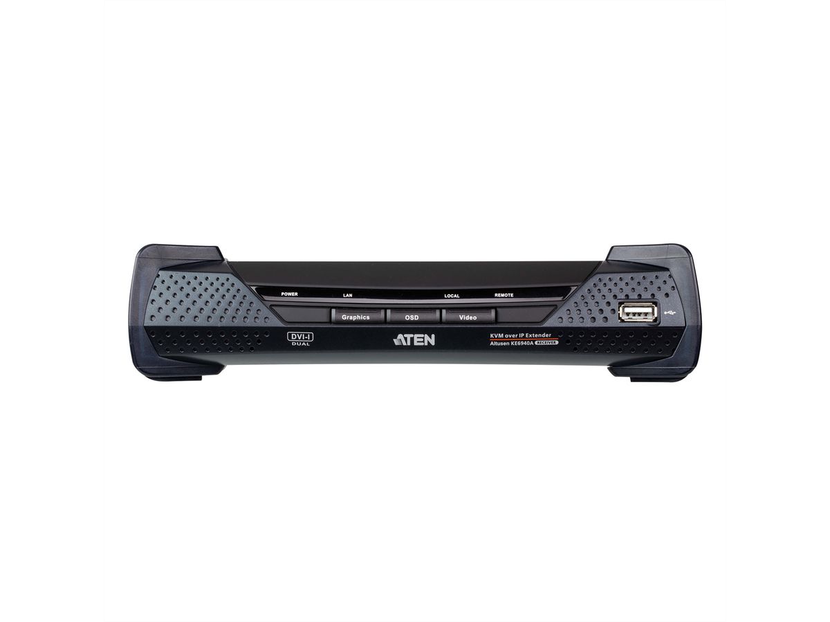 ATEN KE6940AR DVI KVM Over IP Extender nur Empfänger