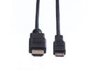 VALUE Monitorkabel HDMI  High Speed HDMI Male - Mini HDMI Male, 2 m